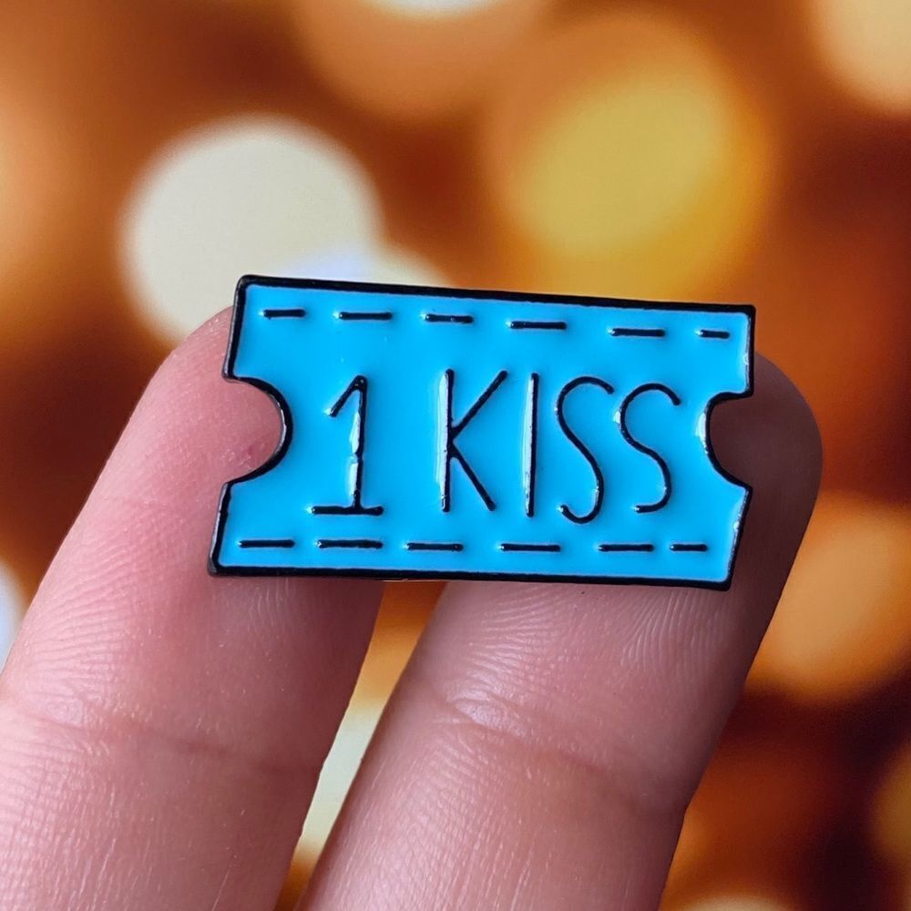 1 Kiss Coupon Enamel Pin/ Brooch Lapel